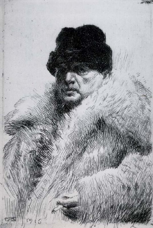 Anders Zorn Self Portrait Norge oil painting art